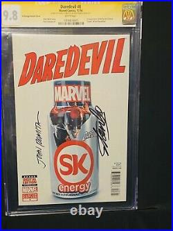 Daredevil #8 CGC SS 9.8 Stan Lee and John Romita Sr signed SK Energy variant