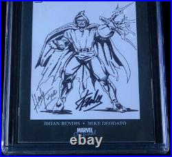 Dark Avengers 1? HERB TRIMPE ORIGINAL SKETCH + STAN LEE SIGNED? CGC 9.8 DR DOOM