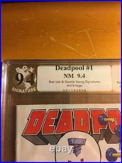 Deadpool 1 Scottie Young Baby Variant Signed by Stan Lee & Skottie Young PGX 9.4