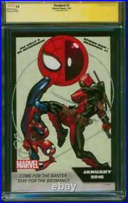 Deadpool 3 CGC SS 9.8 Stan Lee Signed X Force 2 Liefeld Homage 2016 Variant