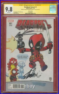 Deadpool Annual 1 CGC 3XSS 9.8 Stan Lee Rob Liefeld Skottie Young Variant Movie