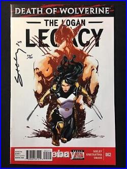 Death Of Wolverine The Logan Legacy 2 Variant Signed Tim Seeley Df X 23 Men V 1