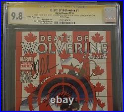 Death of Wolverine 1 CGC 5X SS 9.8 Signed Stan Lee Canadian Variant Soule Ponsor