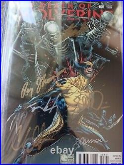 Death of Wolverine #1 CGC 9.8 Signed by Stan Lee, Soule, Mcniven, Ponsor ++ HOT