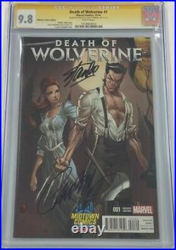 Death of Wolverine #1 Midtown Variant Signed by Stan Lee & Campbell CGC 9.8 SS