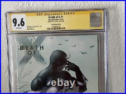 Death of X #1 (2016)CGC SS 9.6 MIKE Choi BLACK BOLT Variant Signed by STAN LEE