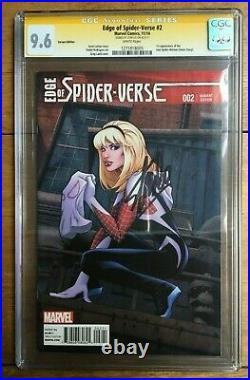 Edge Of Spider-Verse #2 Land Variant Sign Stan Lee 1st App CGC SS 9.6 1271818005