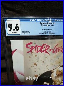 Edge Of Spider-Verse #2 Signed Stan Lee CGC SS 9.6 Spider-Gwen 1 Hughes Variant
