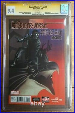 Edge of Spider-Verse #1 Richard Isanove Variant CGC SS 9.4 Signed by Stan Lee
