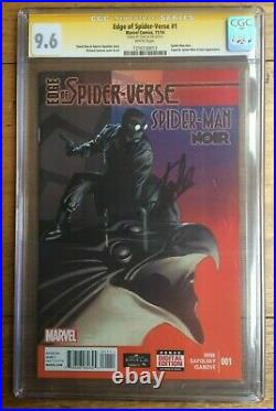 Edge of Spider-Verse #1 Richard Isanove Variant CGC SS 9.6 Signed by Stan Lee
