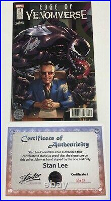 Edge of Venomverse #2 SDCC Stan Lee Collectibles Variant Signed Stan Lee withCOA
