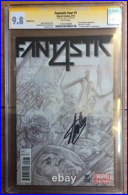 Fantastic Four #1 1300 Alex Ross Variant CGC SS 9.8 Signed Stan Lee 2014