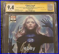 Fantastic Four #1 CGC SS 9.4 Signed 6X STAN LEE ARTGERM Sloth Young Lau Variant