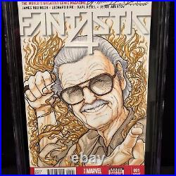 Fantastic Four 1 Variant Cgc 9.8 Stan Lee Sketch & Signed By Andora Cidonia