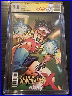 GENERATION X #4 SS 2X CGC 9.8 Variant Signed Jim Lee & STAN LEE LABEL 2017