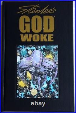 GOLD SIGNED VARIANT ART STAN LEE GOD WOKE HC Collectible Book Original GN MINT