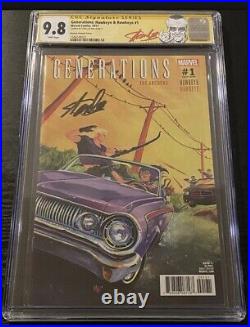 Generations #1 CGC 9.8 SS Signed Stan Lee 125 Kate Bishop Variant Avengers MCU