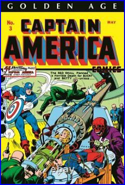 Golden Age CAPTAIN AMERICA OMNIBUS Vol 1 HC, Variant Cover NM 1st Signed by Lee
