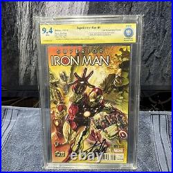 Graded 9.4 Superior Iron Man #1 75th Anniversary Signed Stan Lee In 2015