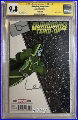 Guardians Of The Galaxy Team Up #3 CGC SS 9.8 Signed Lee Pace Ronin Variant