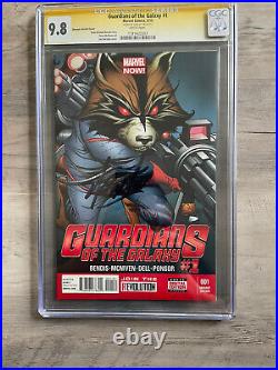 Guardians of the Galaxy #1 CGC 9.8 Joe Quesada 1100 Variant Signed By Stan Lee