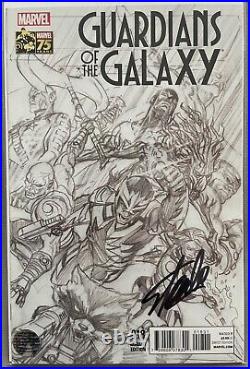 Guardians of the Galaxy #18 Alex Ross Sketch Signed by Stan Lee with COA