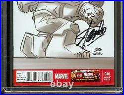 Hulk #14 CBCS 9.8 Lego B&W 1100 Variant Signed Stan Lee with COA Marvel NOT CGC