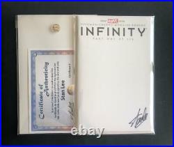 INFINITY #1 BLANK SIGNED STAN LEE WithCOA VARIANT SKETCH HICKMAN WAR AVENGERS