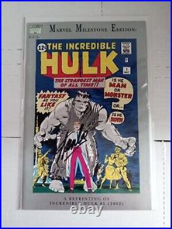 Incredible Hulk #1 (1962) Marvel Milestone Edition Signed By Stan Lee (C. O. A)