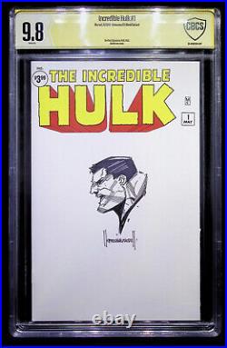 Incredible Hulk #1 Facsimile Blank Variant CBCS 9.8 Kael Ngu Signed/Sketch
