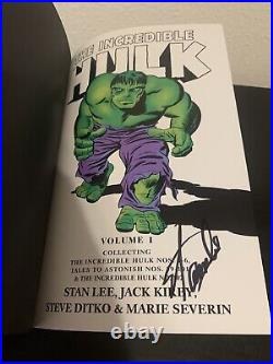 Incredible Hulk Omnibus vol 1 Rare Alex Ross Cover OOP SIGNED BY Stan Lee