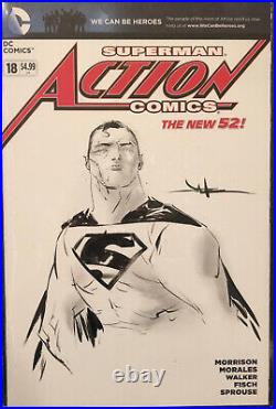 JAE LEE ORIGINAL Signed Sketch Art CGC 9.8 SUPERMAN COMIC BOOK BATMAN STAN cbcs
