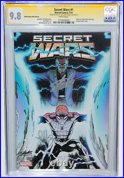MARVEL SECRET WARS #1 FADE VARIANT CGC 9.8 SS SIGNED 2x BY STAN LEE & MCGUINNESS