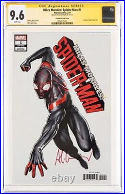 MILES MORALES SPIDER-MAN #1 SIGNED By ADI GRANOV 125 VARIANT GWEN CGC SS 9.6