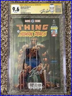 Marvel 2-in-one #1 Cgc Ss 9.6 Jack Kirby Variant Signed By Stan Lee