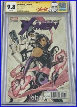 Marvel Astonishing X-Men #1 Signed Stan Lee & Terry Dodson CGC 9.8 SS RI Variant