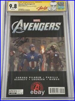 Marvel Avengers #2 Movie Variant Signed Stan Lee on his 94th Birthday CGC 9.8 SS