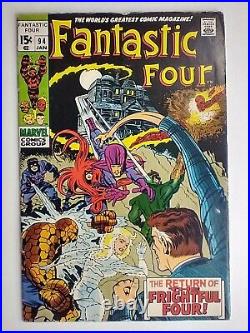 Marvel Comics Fantastic Four #94 1st Agatha Harkness Signed by Joe Sinnott FN