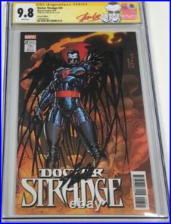 Marvel Doctor Strange #23 Jim Lee Variant Signed Stan Lee CGC 9.8 SS Red Label