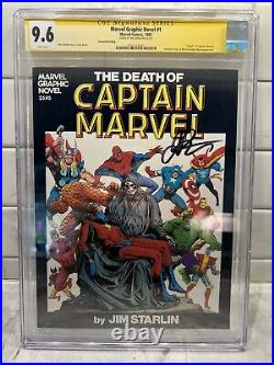 Marvel Graphic Novel #1 CGC 9.6 Signed Rare 2nd Print Death of Captain Marvel
