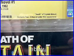Marvel Graphic Novel #1 CGC 9.6 Signed Rare 2nd Print Death of Captain Marvel