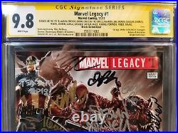 Marvel Legacy #1 Brooks Variant Cgc Ss 9.8 Signed 38x Stan Lee Lieber Claremont