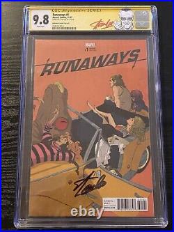 Marvel Runaways #1 Stan Lee LABEL CGC 9.8 SS Alphona 150 Retailer Signed MCU
