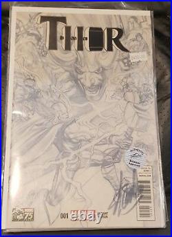 Marvel Stan Lee Signed Thor # 1 1300 Alex Ross Variant