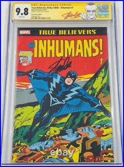 Marvel TB Inhumans #1 SDCC Exclusive Autograph Signed by Stan Lee CGC 9.8 SS MCU
