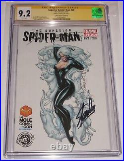 Marvel The Superior Spider-Man 29 CGC 9.2 Stan Lee Signed J Scott Campbell Cover
