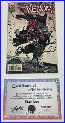 Marvel Venom #150 Adam Kubert 1100 Variant Signed by Stan Lee withCOA