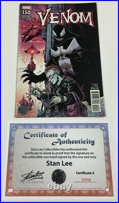 Marvel Venom #150 James Stokoe 125 Variant Signed by Stan Lee withCOA