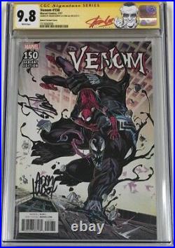 Marvel Venom #150 Signed by Stan Lee & Adam Kubert CGC 9.8 SS Rare 1100 Variant