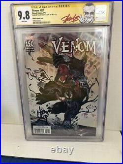 Marvel Venom #150 Signed by Stan Lee & Adam Kubert CGC 9.8 SS Rare 1100 Variant